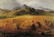 John MacWhirter Harvesting in Arran oil on canvas